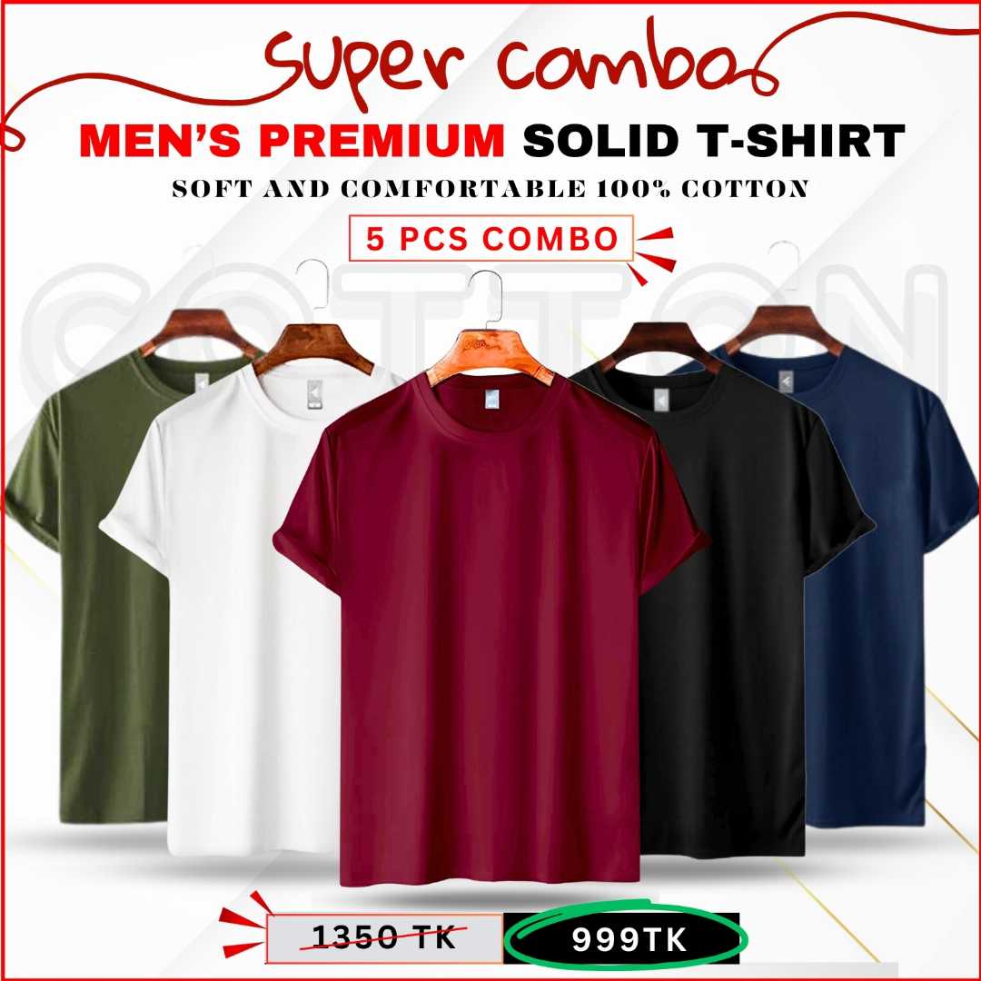T-Shirt,5,pcs,Combo,